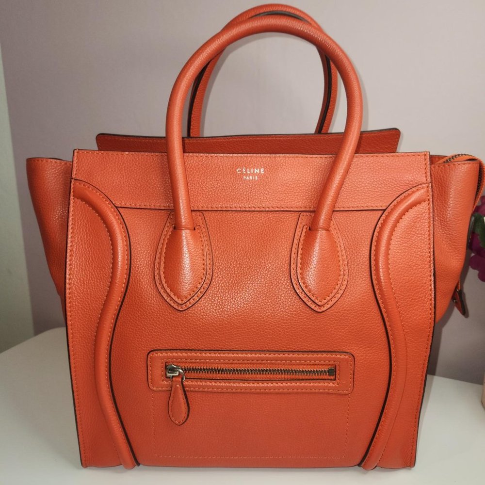 Celine Luggage Orange
